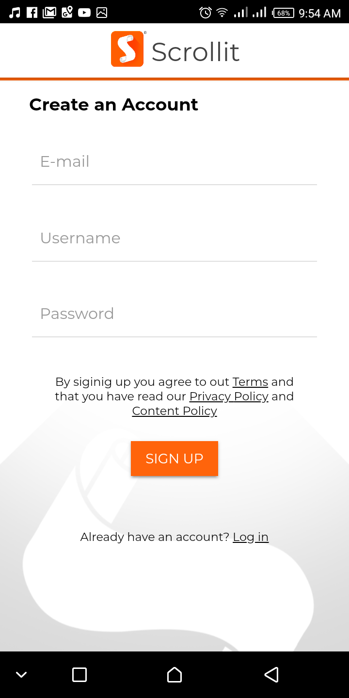 App screenshot img